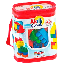 Constructor Dede Brio Blocks Multicolor Numărul de piese 40, 18+ luni