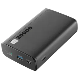 Power Bank 20000 mAh Cellularline PBDISPL01PD20000K (20 W) Black