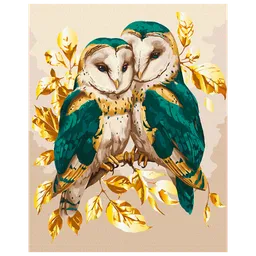 Pictură pe numere BrushMe Înțelepciunea smaraldului BS54124FC