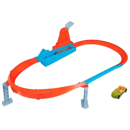 Pistă auto Mattel Rapid Raceway Champion Action Speed Boost Oval Track GJM75 Multicolor