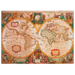 Puzzle Clementoni Ancient Map (31229) Numărul de piese: 1000, Vârsta recomandată: 10+