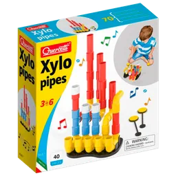 Constructor Quercetti Xylopipes Multicolor Numărul de piese 40, 3+