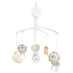 Carusel pentru pătuc Kikka Boo Jungle King 31201010310 White