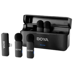 Microfon Boya BY-V4U + Charging Case Black