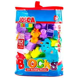 Constructor Josca Blocks Multicolor Numărul de piese 82, 3+