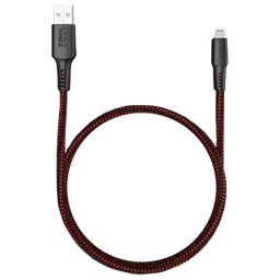 Cablu pentru telefon CRAVE 4ORCE USB Type-A/ Lightning Black