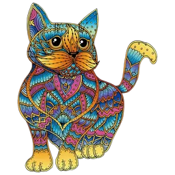 Joc de masă Eureka E2D Rainbow Wooden Cat