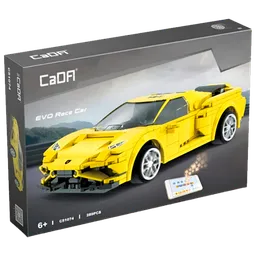 Constructor cu telecomandă CaDa EVO Race Car Yellow Numărul de piese 289, 6+