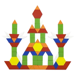 VIGA Geometric Blocks 50065 Multicolor