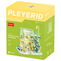 Constructor Sluban The spring cottage Green Numărul de piese 1416, 12+