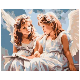 Pictură pe numere BrushMe Îngerii BS53708FC