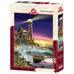 Art Puzzle Sunset from the Lighthouse