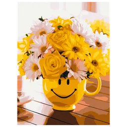 Pictură pe numere BrushMe Buchetul fericirii RBS34186FC