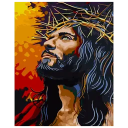 Pictură pe numere Strateg Iisus în coroana de spini GS1275