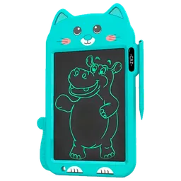 Tabletă grafică Helmet Kids Color Drawing Painting Cat Green