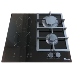 Plită încorporabilă pe gaz Tornado YOL-60 2G2RAD Black