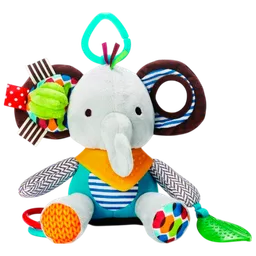 Jucărie pentru pătuțuri și cărucioare Skip Hop Animals Bandana Buddies Elefant 306202 Gray 0.3+