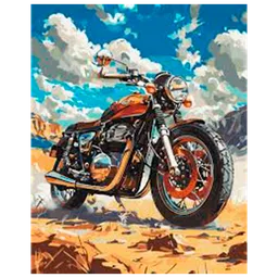 Pictură pe numere BrushMe Motocicletă retro BS54132