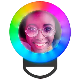 Lampă circulară Cellularline Selfie Ring Pocket Black