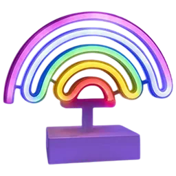 Lampă de masă fan Paladone Rainbow White