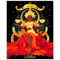 Pictură pe numere BrushMe Balanță BSB0033FC