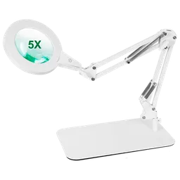 Lampă de masă Desk lamp 5X Magnifying White