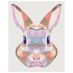 BrushMe Iepuraș în stil mozaic