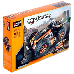 Constructor DeCool Motorcycle Orange Numărul de piese 265, 6+