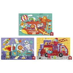 Set de puzzle-uri Mideer Transport (MD3104)