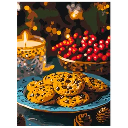 Pictură pe numere BrushMe Timpul biscuiților fierbinți RBS1020FC