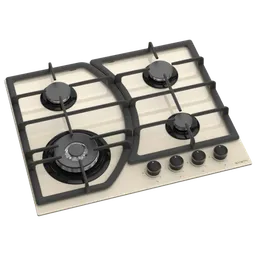 Plită încorporabilă pe gaz Zanetti 1160 GC TURBO Cream