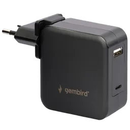 Încărcător pentru laptop Gembird NPA-PD60-01 (60 W) Black