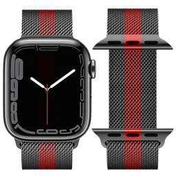 Curelușă Apple Watch WA03 Simple beauty series Black Red