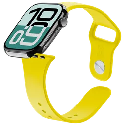 Curelușă Apple Watch 10 Urban Band Yellow Inox