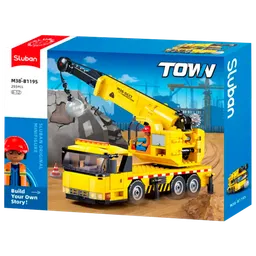 Constructor Sluban Crane truck Yellow Numărul de piese 280, 6+