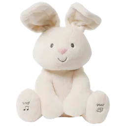 Jucărie moale Gund Animals Flora the Bunny 6052939 White 3+