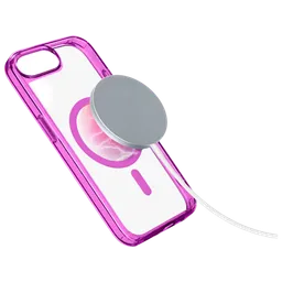 Husă pentru smartphone Apple iPhone 16e (Iconic Mag) Transparent Pink