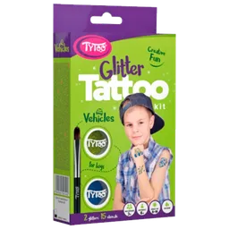 Set de creație Tytoo Glitter Tattoo Kit Vehicles 5999094501805 Multicolor