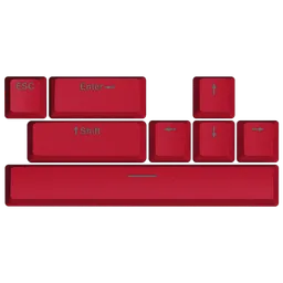 Accesorii pentru tastatură Hator Racing Red PBT Red Gaming,