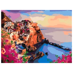 Pictură pe numere BrushMe Culorile strălucitoare ale Siciliei