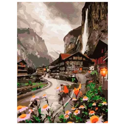Pictură pe numere BrushMe Un oraș din Elveția RBS36527FC