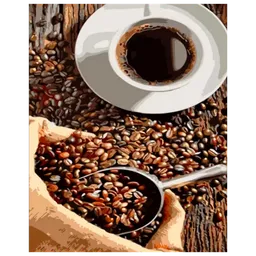 Pictură pe numere Strateg Cafea incredibilă DY400