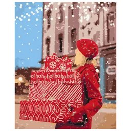 Pictură pe numere BrushMe Dispоziție de Anul Nou BS52506