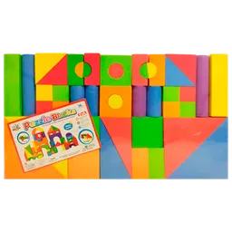 Constructor Lulu Puzzle Blocks Orange Numărul de piese 42, 3+