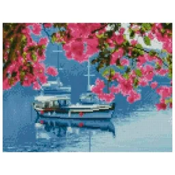 Pictură pe numere Strateg O navă pe apă HX431