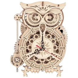 Puzzle 3D ROKR Owl Clock (LK503)