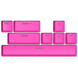 Accesorii pentru tastatură Hator Knockout Pink PBT Blue Gaming,