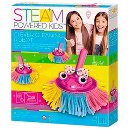 Set de creație 4M Steam Powered Kids Clever cleaning robot 00-04908 Multicolor
