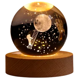 Lampă de noapte Desk lamp Climb The Moon Transparent
