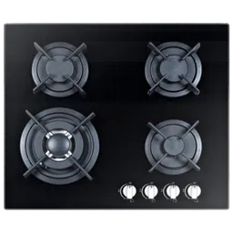 Plită încorporabilă pe gaz Tornado HG15F HM Black